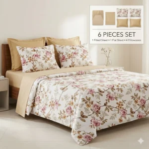 أغطية سرير فاخرة مكوّنة من 6 قطع